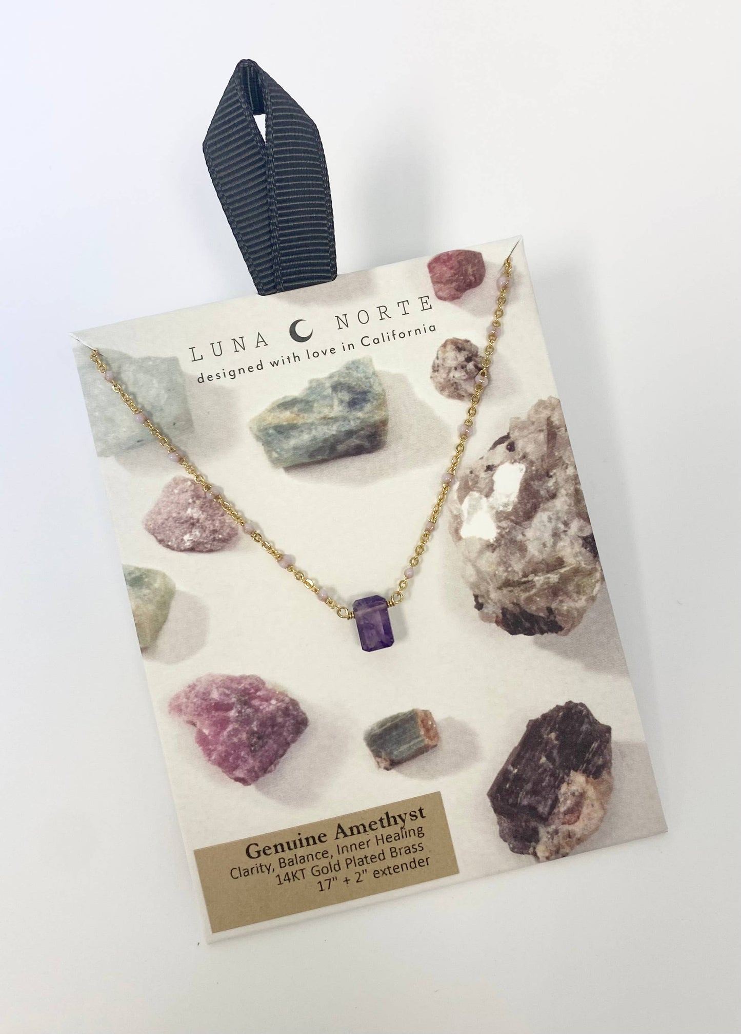Prism Gems Birthstone Necklace - February