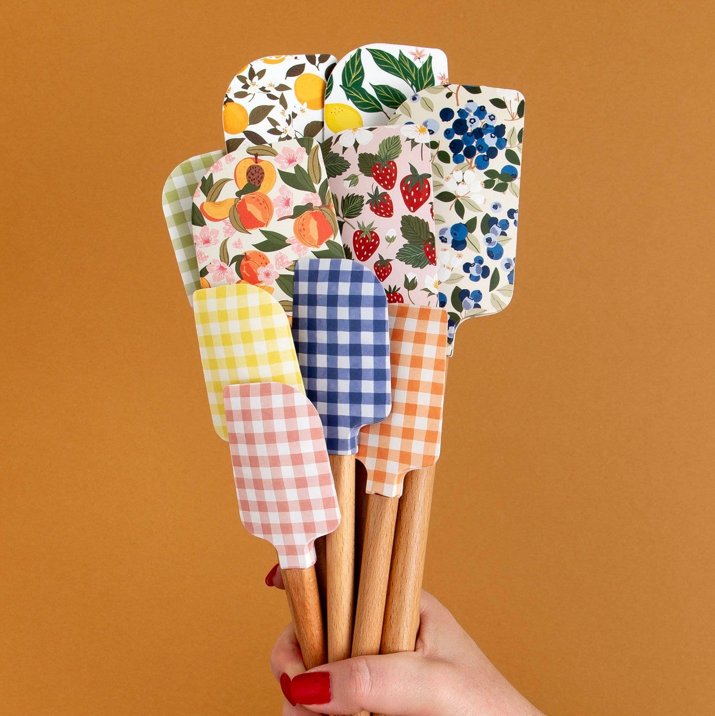 Orange Orchard Silicone Kitchen Spatulas - Set of 2