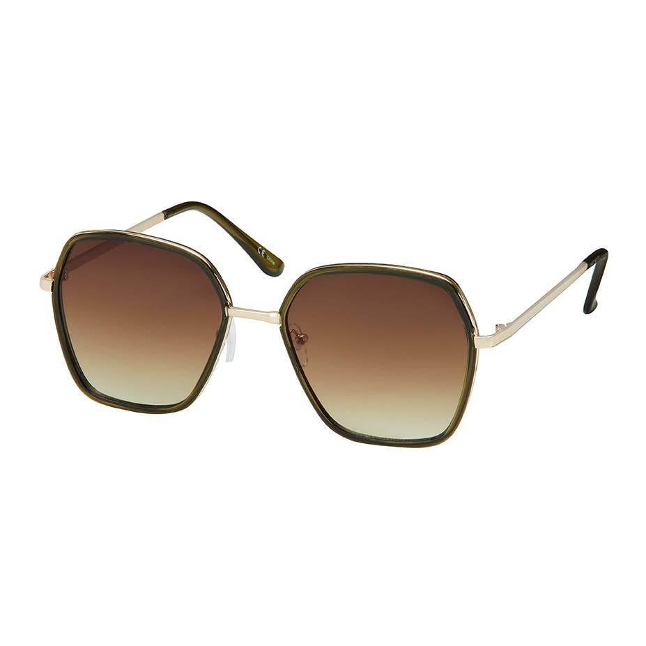 Cat Eye Gold Plated Sunglasses