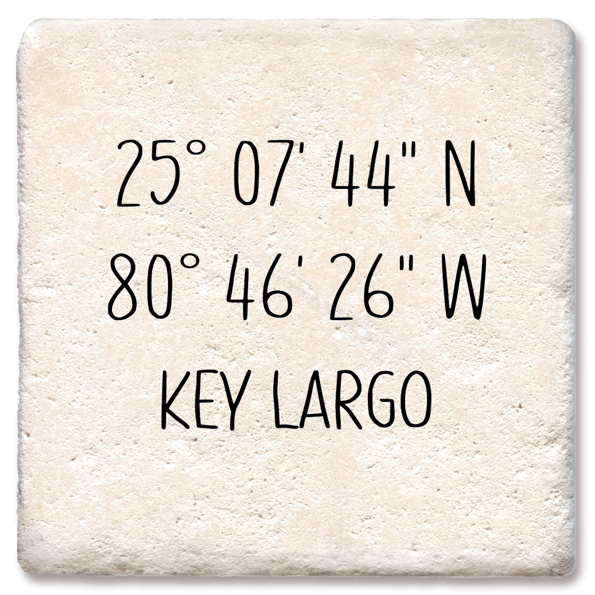 Custom City State Coordinates Coaster