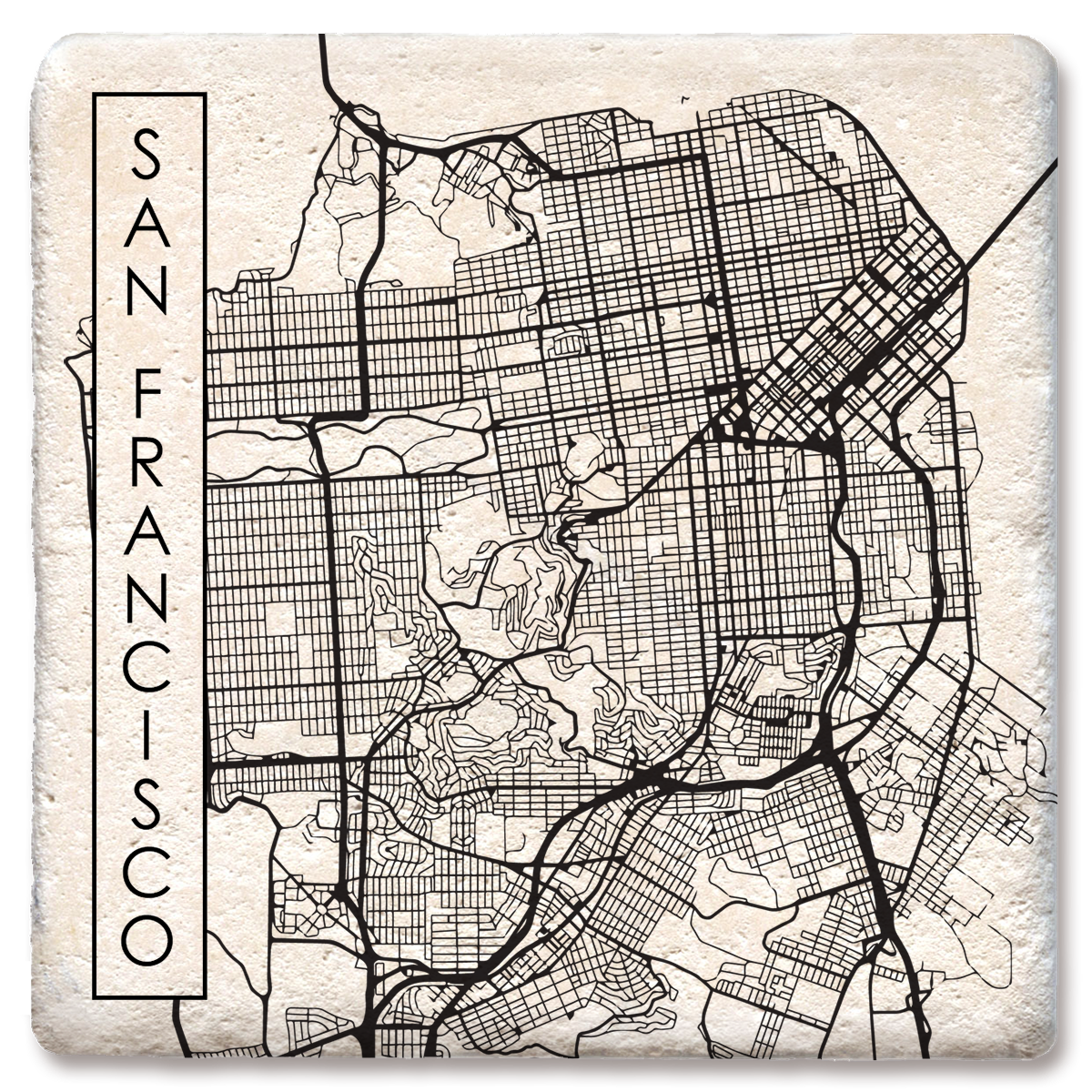 Custom City Street Map Coaster