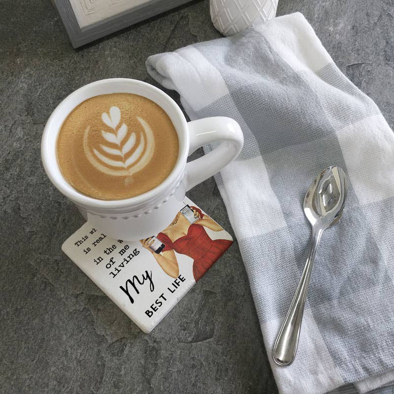 This whole having a job thing coaster