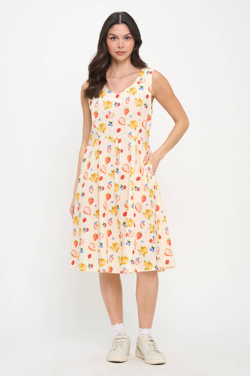 CITRUS & BERRIES PRINT DRESS