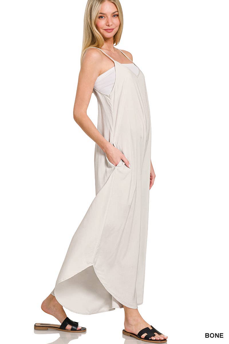 Wide Leg Rayon Challis Jumpers