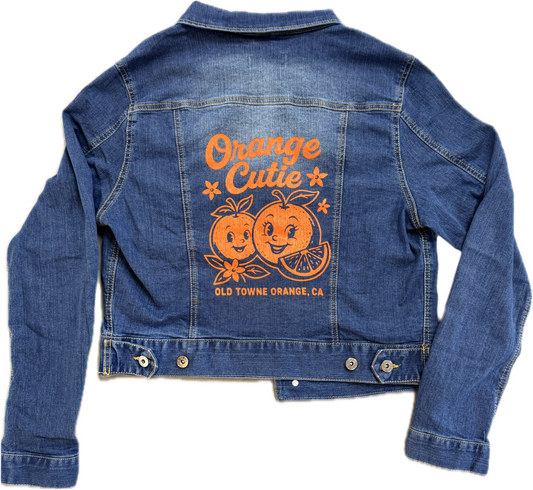 Orange Cutie Jean Jacket