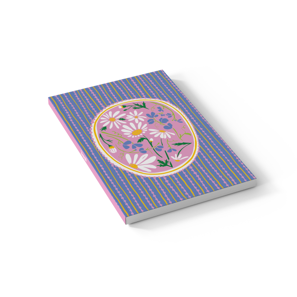 Daisy Cameo Soft Touch Classic Layflat Notebook Journal