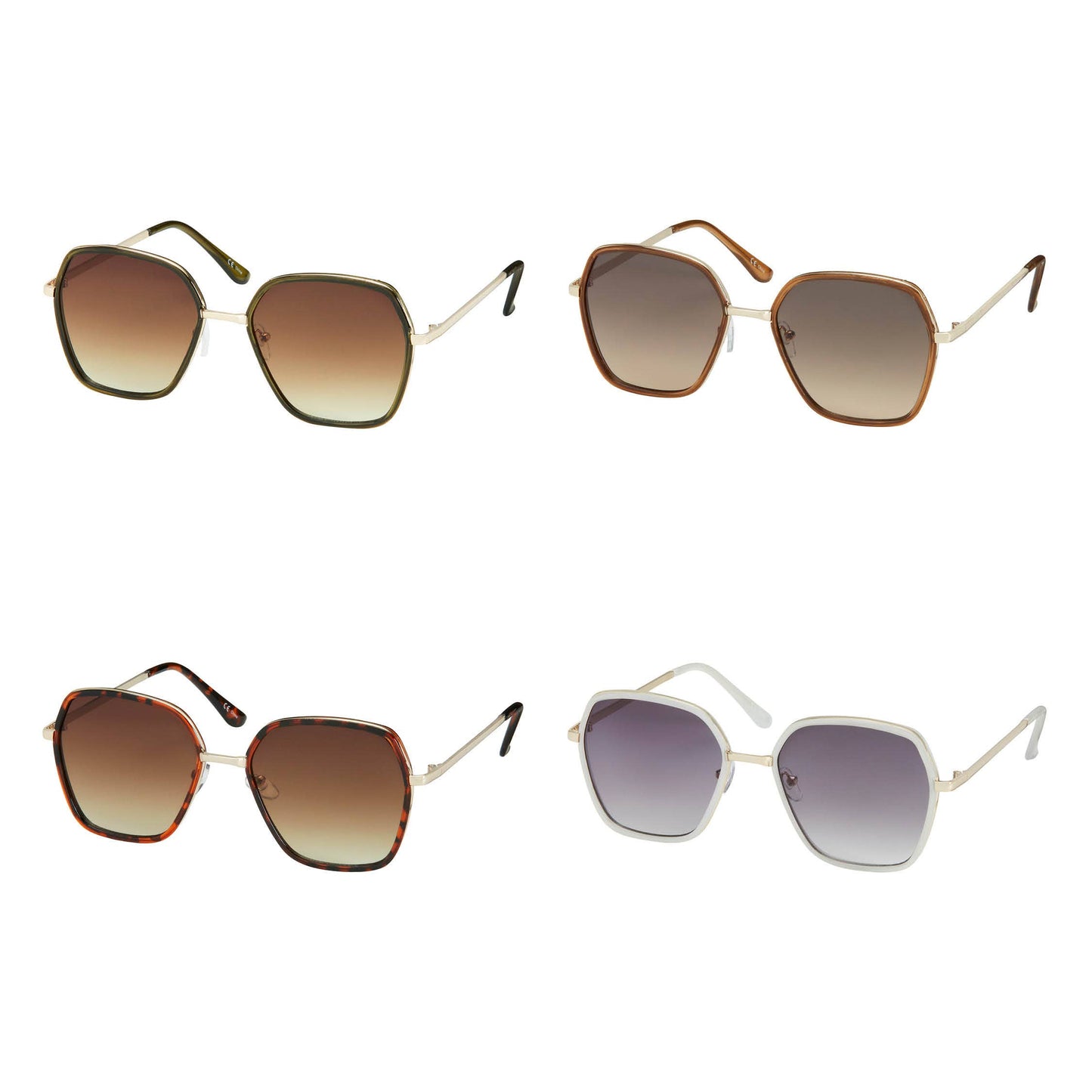 Cat Eye Gold Plated Sunglasses