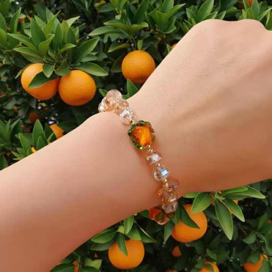Orange Crystal Bracelet