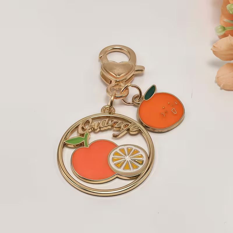 Orange Fruit Keychain