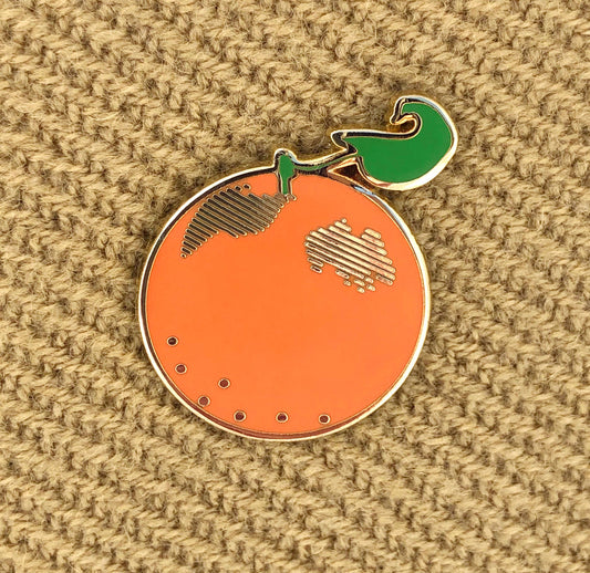 Orange Enamel Pin