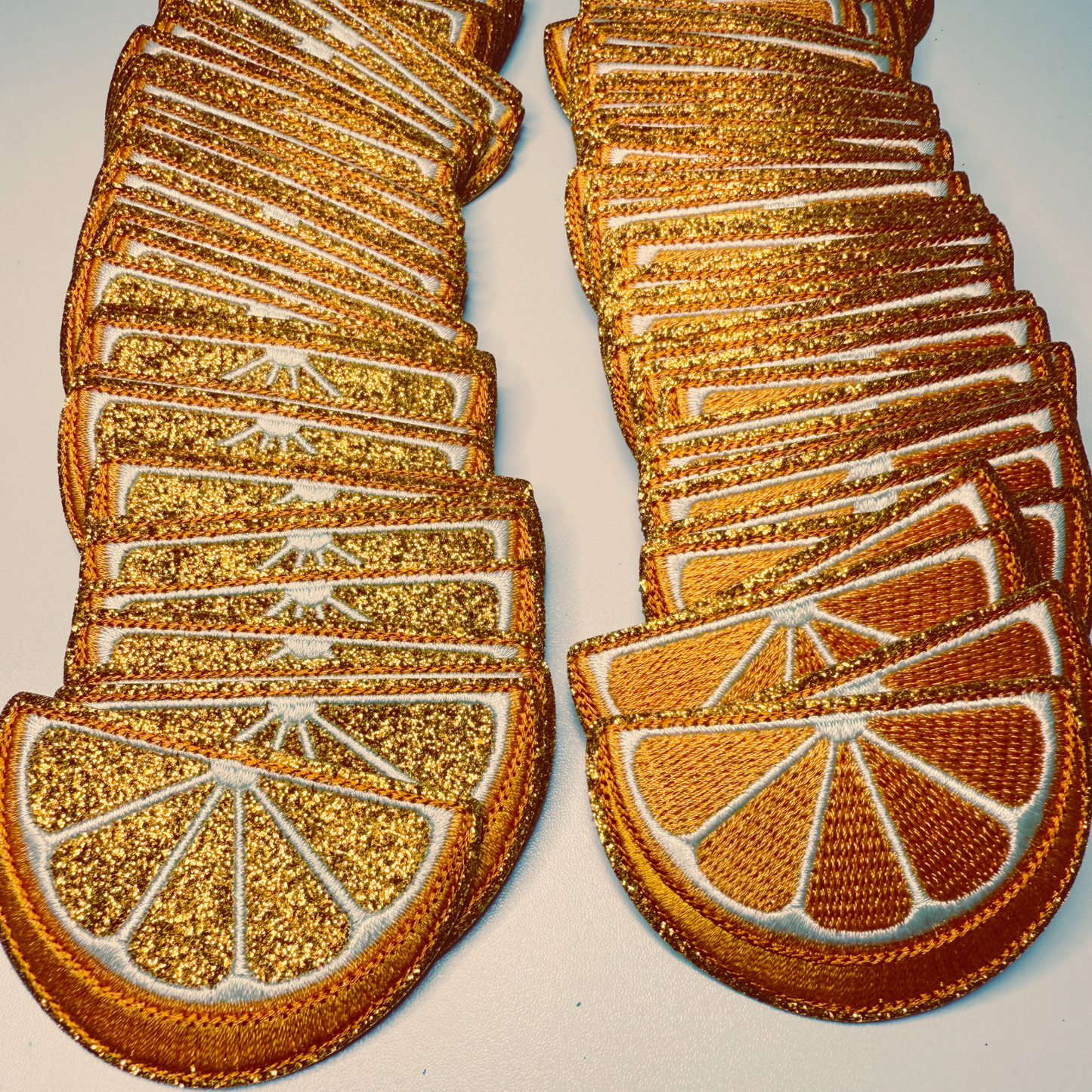 Embroidered Orange Hat Patches