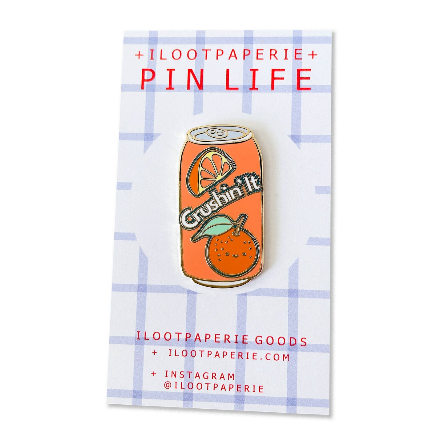 Crushin' It Orange Soda Can Hard Enamel / Lapel Pin