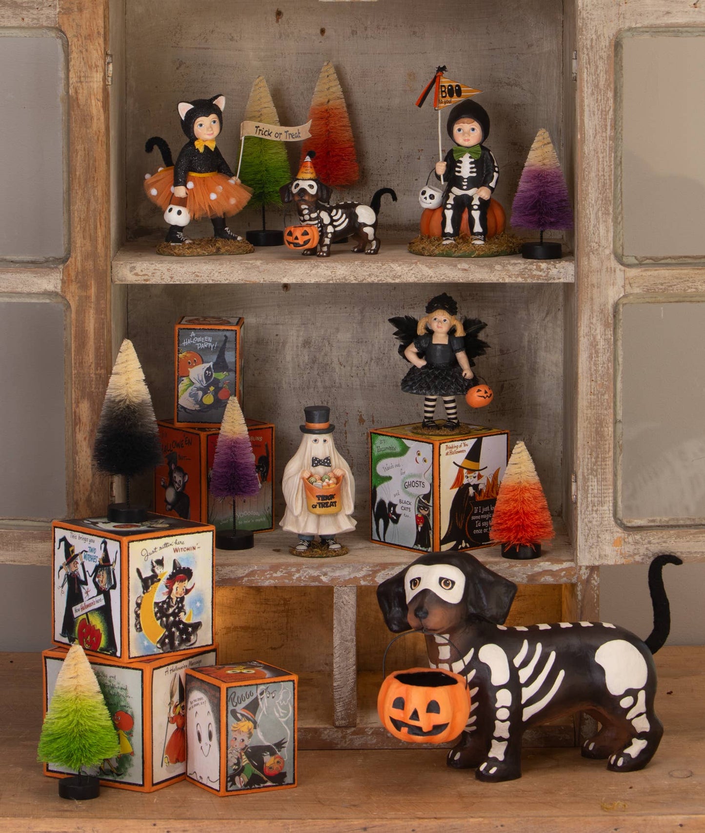 Retro Hallowen Stacking Blocks