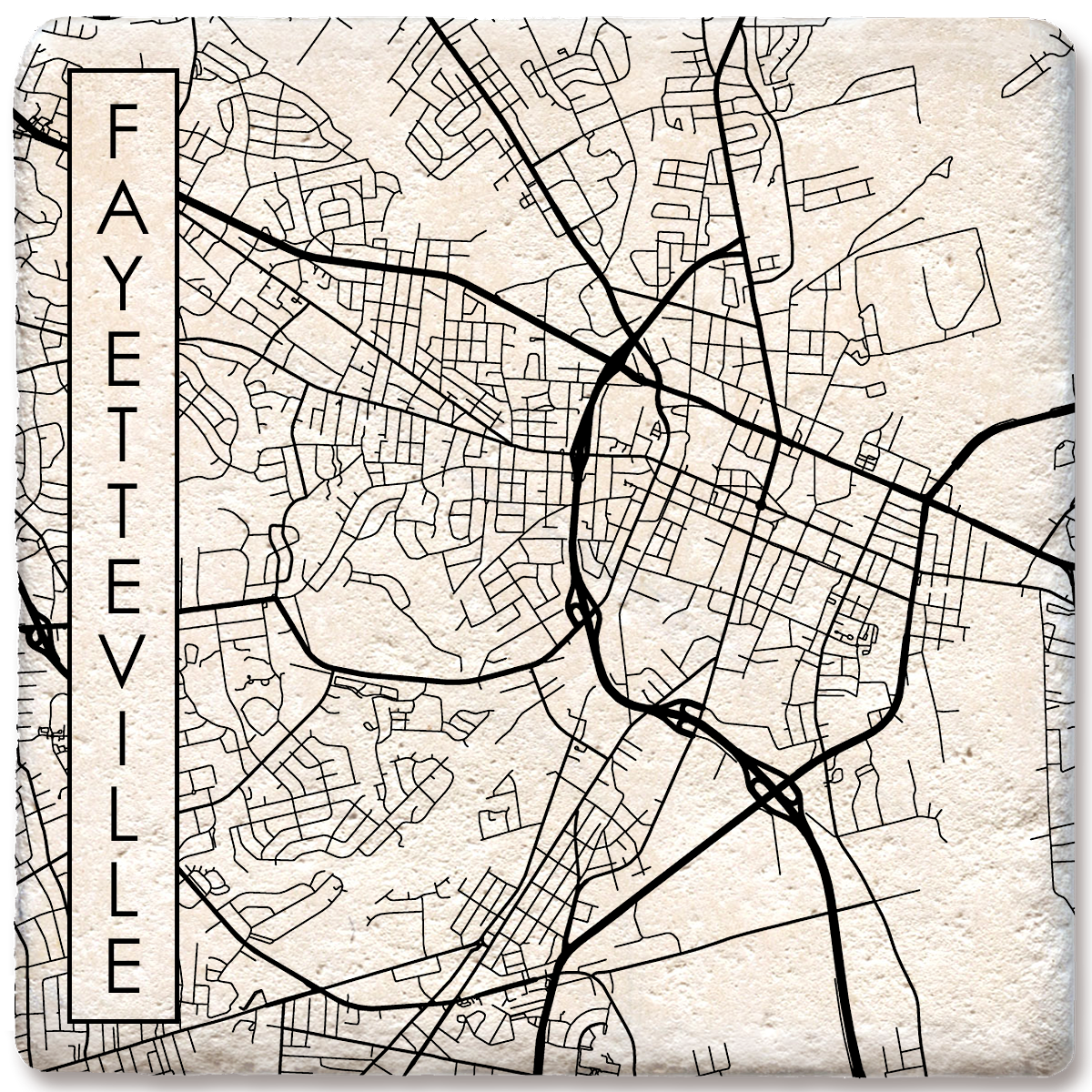Custom City Street Map Coaster