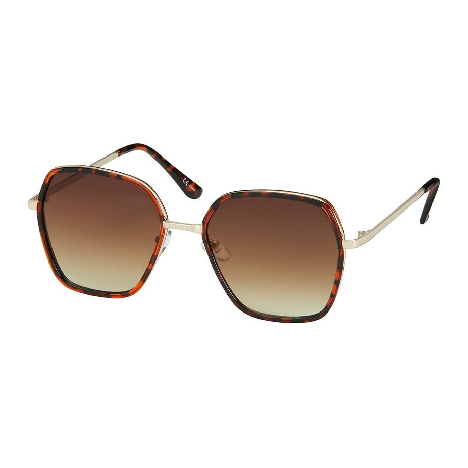 Cat Eye Gold Plated Sunglasses