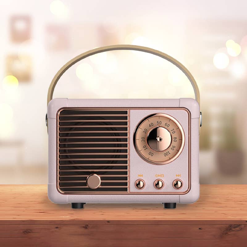 Mini Retro Fm Radio & Bluetooth Multifunction Speaker
