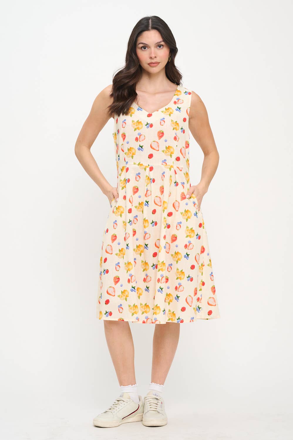 CITRUS & BERRIES PRINT DRESS