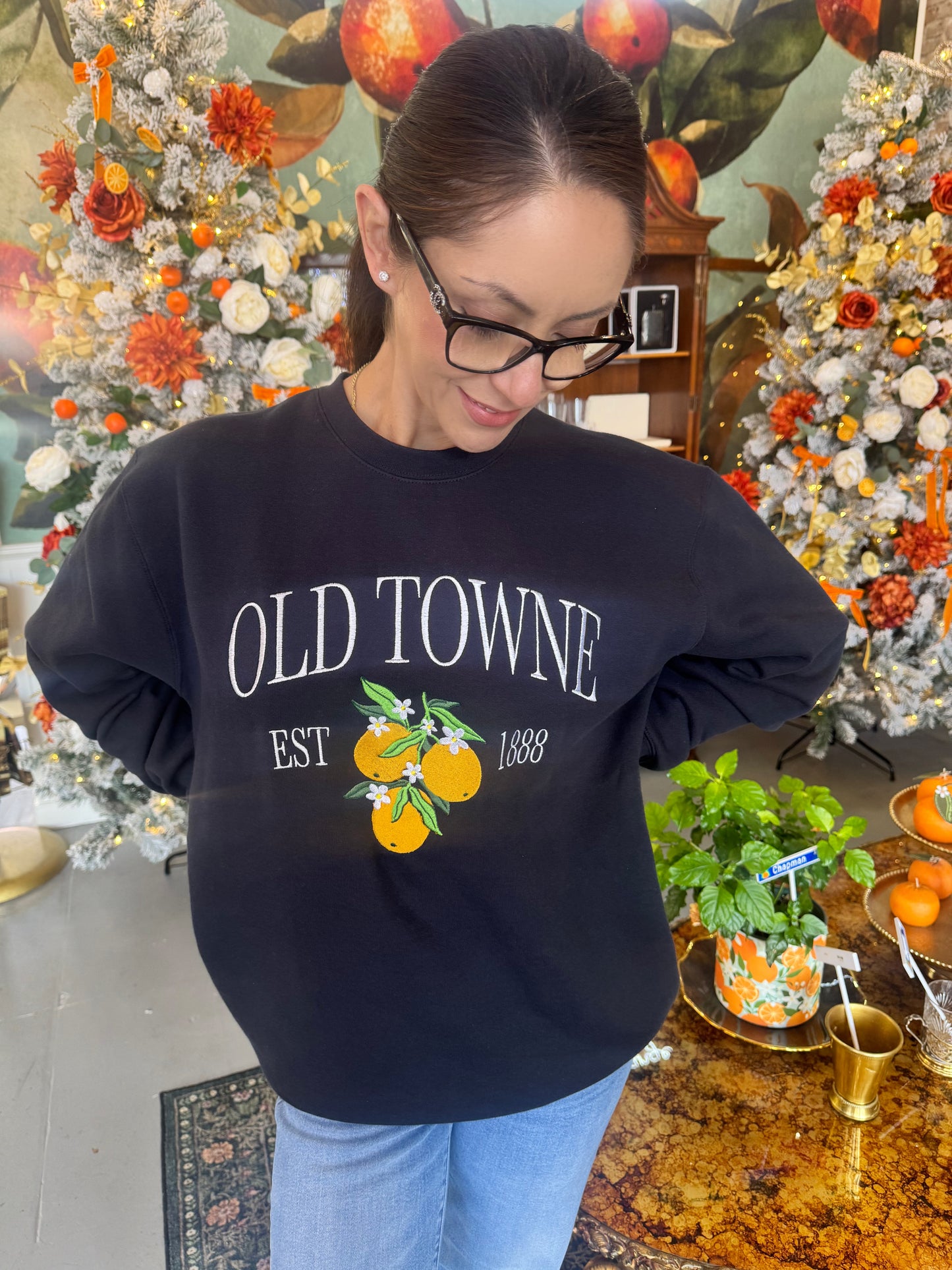 Custom Old Towne Orange Embroidered  Sweatshirt!