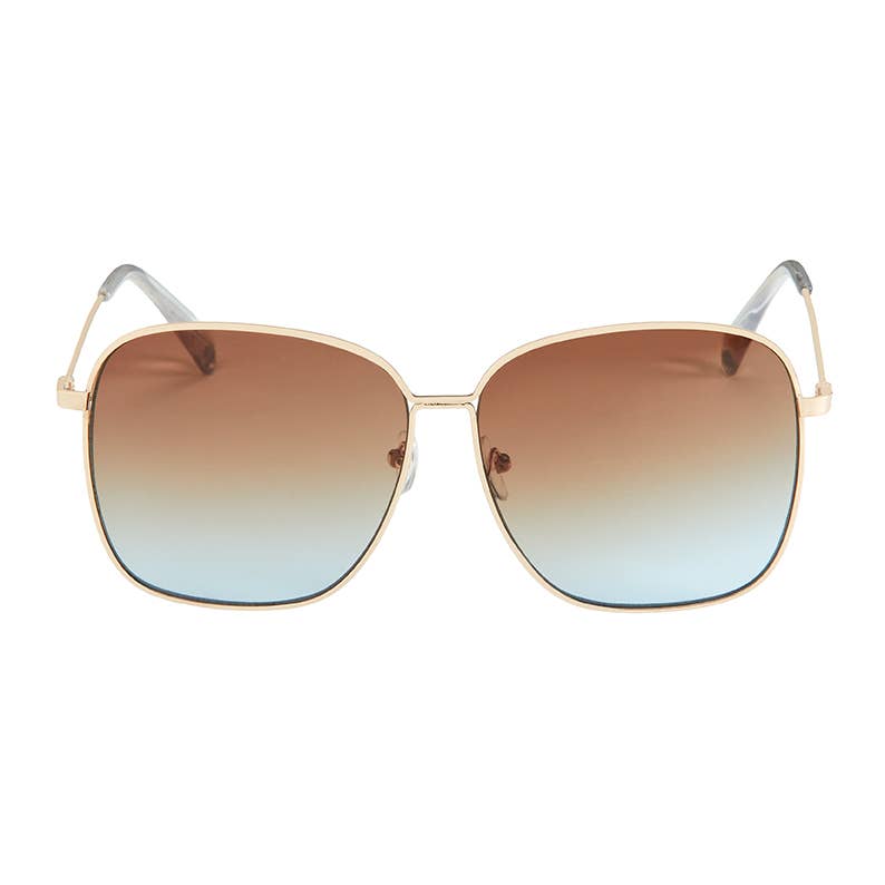 1305 NEW Jade -Metal Square Enamel Sunglasses