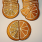 Embroidered Orange Hat Patches