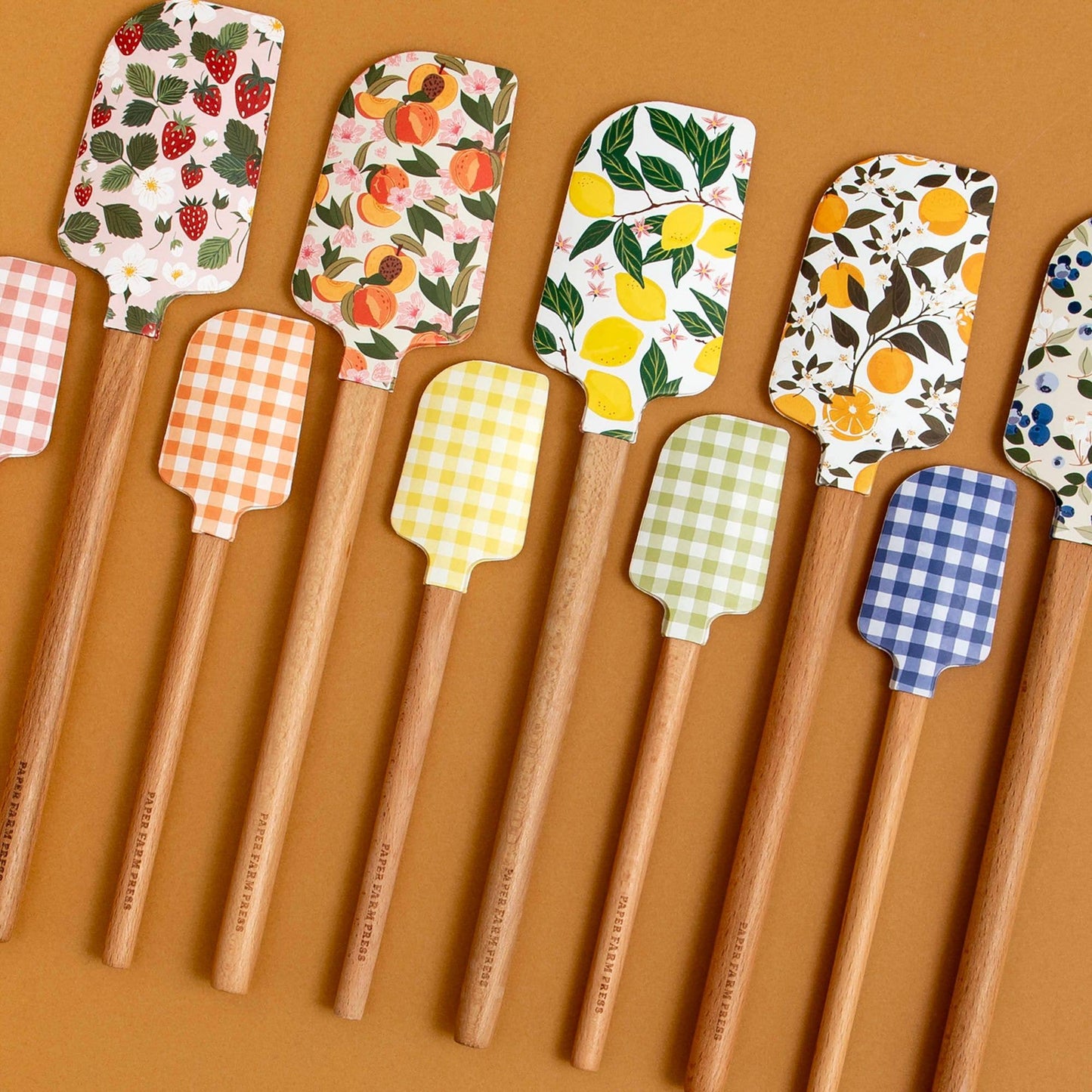 Orange Orchard Silicone Kitchen Spatulas - Set of 2