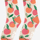 Women's Peach Print Bamboo Socks: UK 3-7 | EU 36-40