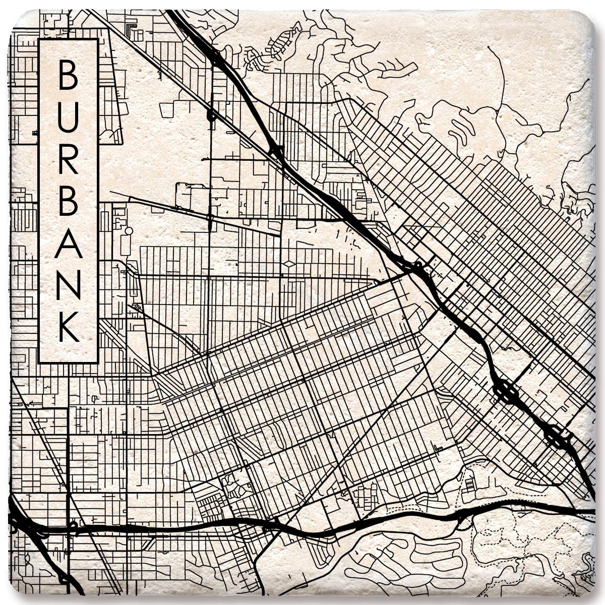 Custom City Street Map Coaster