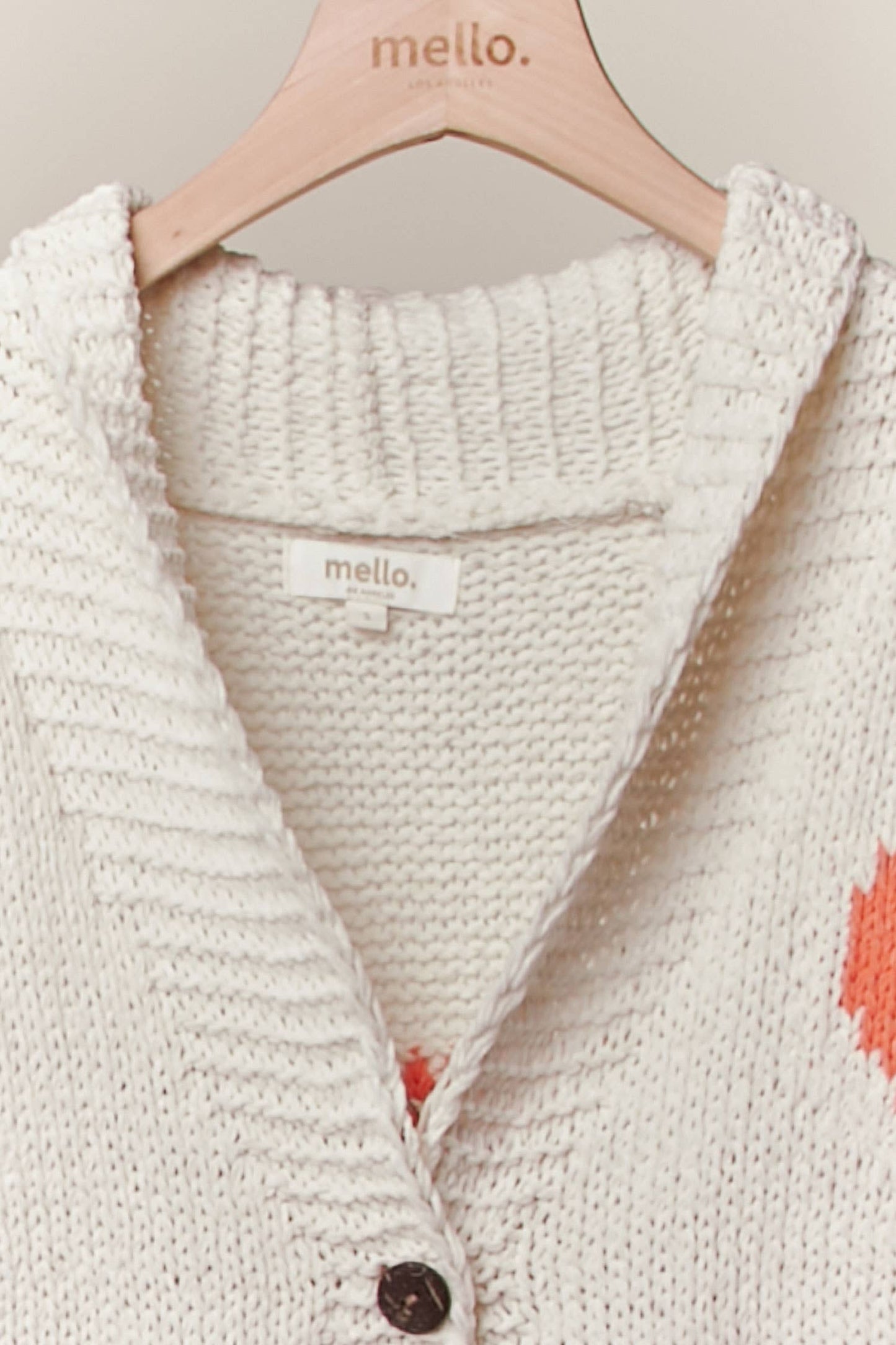 Collar Heart  V-Neck Pocket Knit Cardigan