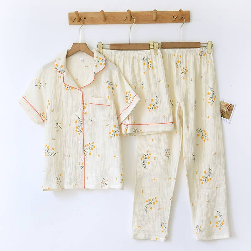 100% Cotton Orange Cutie Pajamas