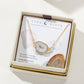 Earthly Geode Necklace- Agate & Moonstone