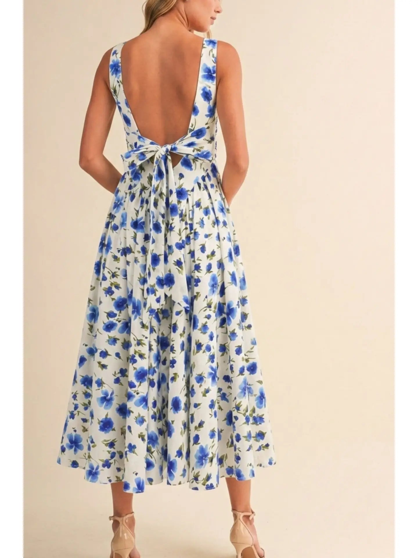 Flower Print Midi Dress