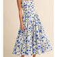 Flower Print Midi Dress
