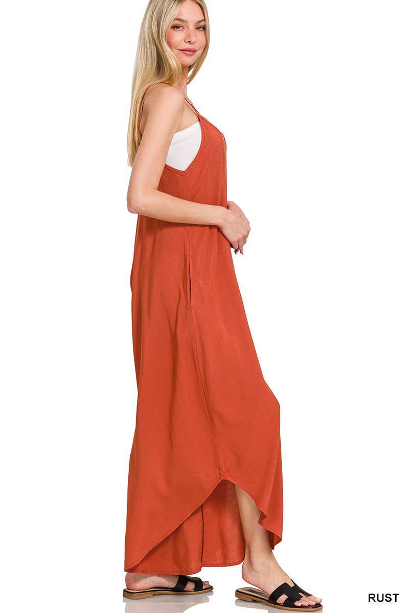 Wide Leg Rayon Challis Jumpers