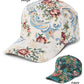 Floral Print in Brocade 5 Panel Baseball Cap