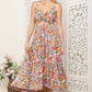 TWIST FRONT CUT OUT TIERED MAXI DRESS