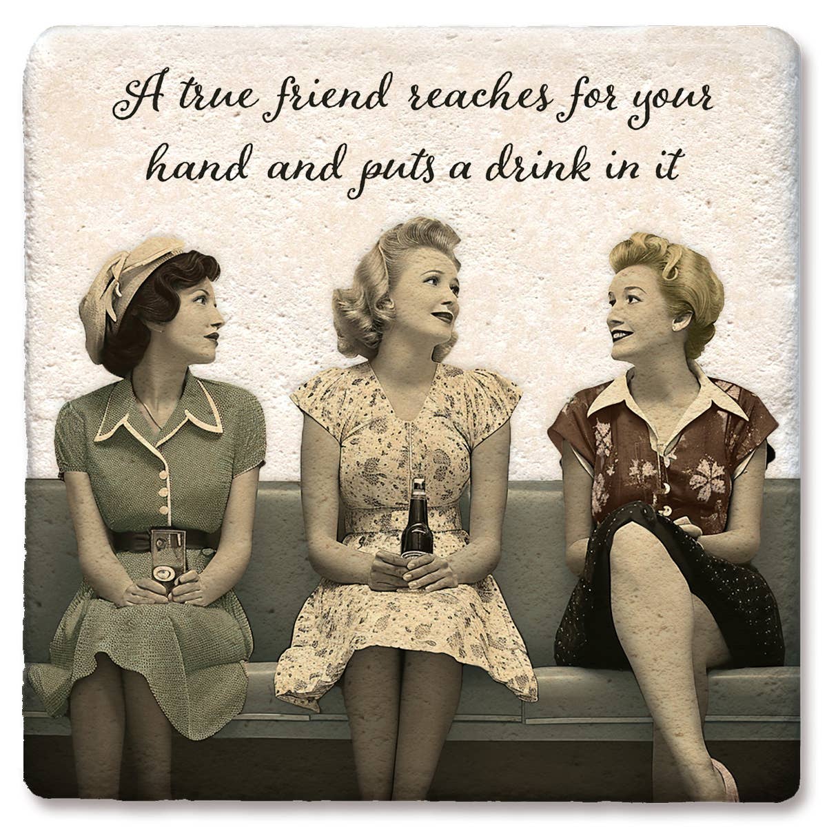 Coaster A True Friend Reaches For Your Hand