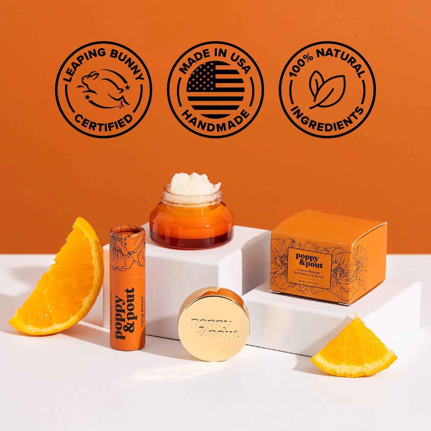 Poppy & Pout Blood Orange Blossom Lip Care Duo