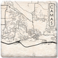 Custom City Street Map Coaster