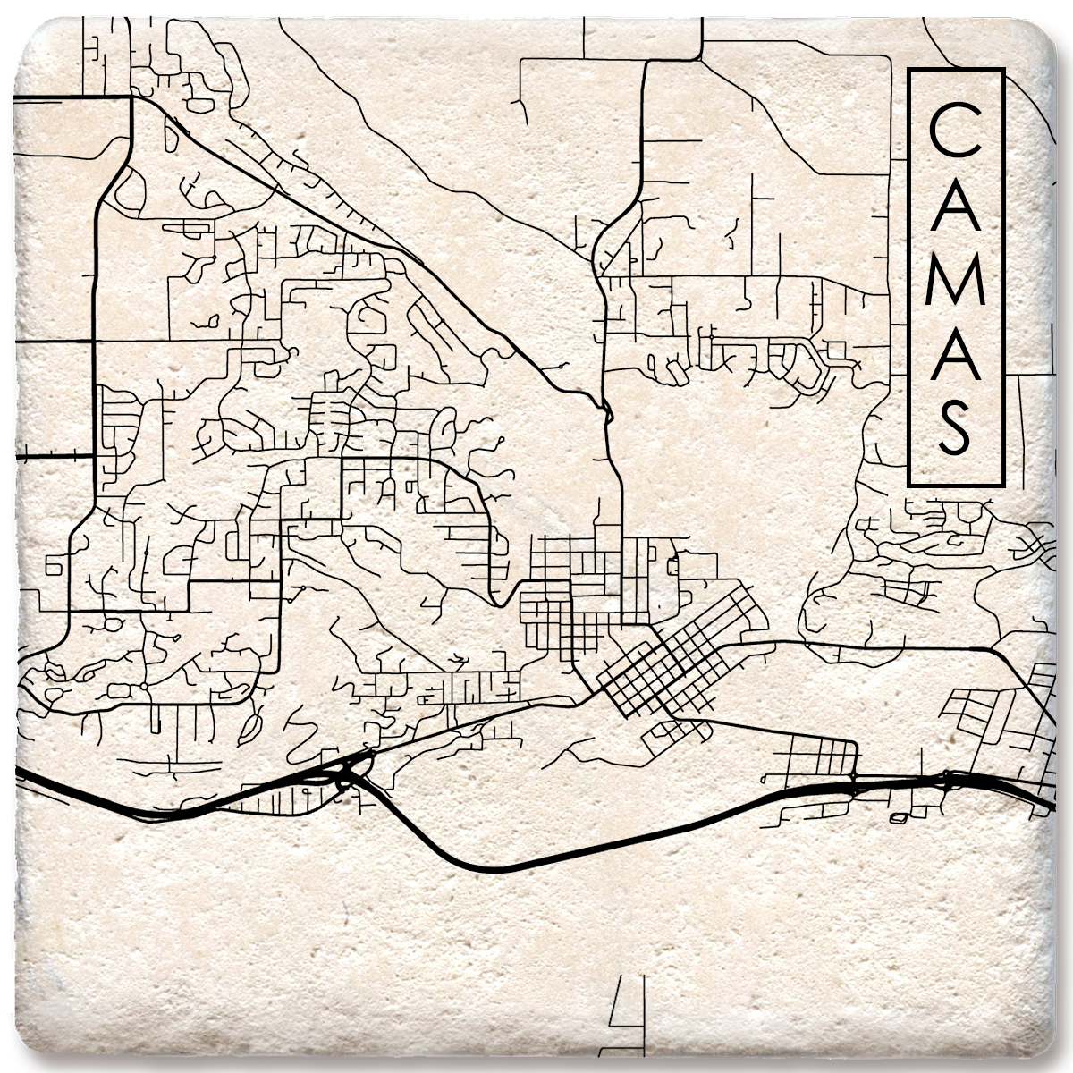 Custom City Street Map Coaster
