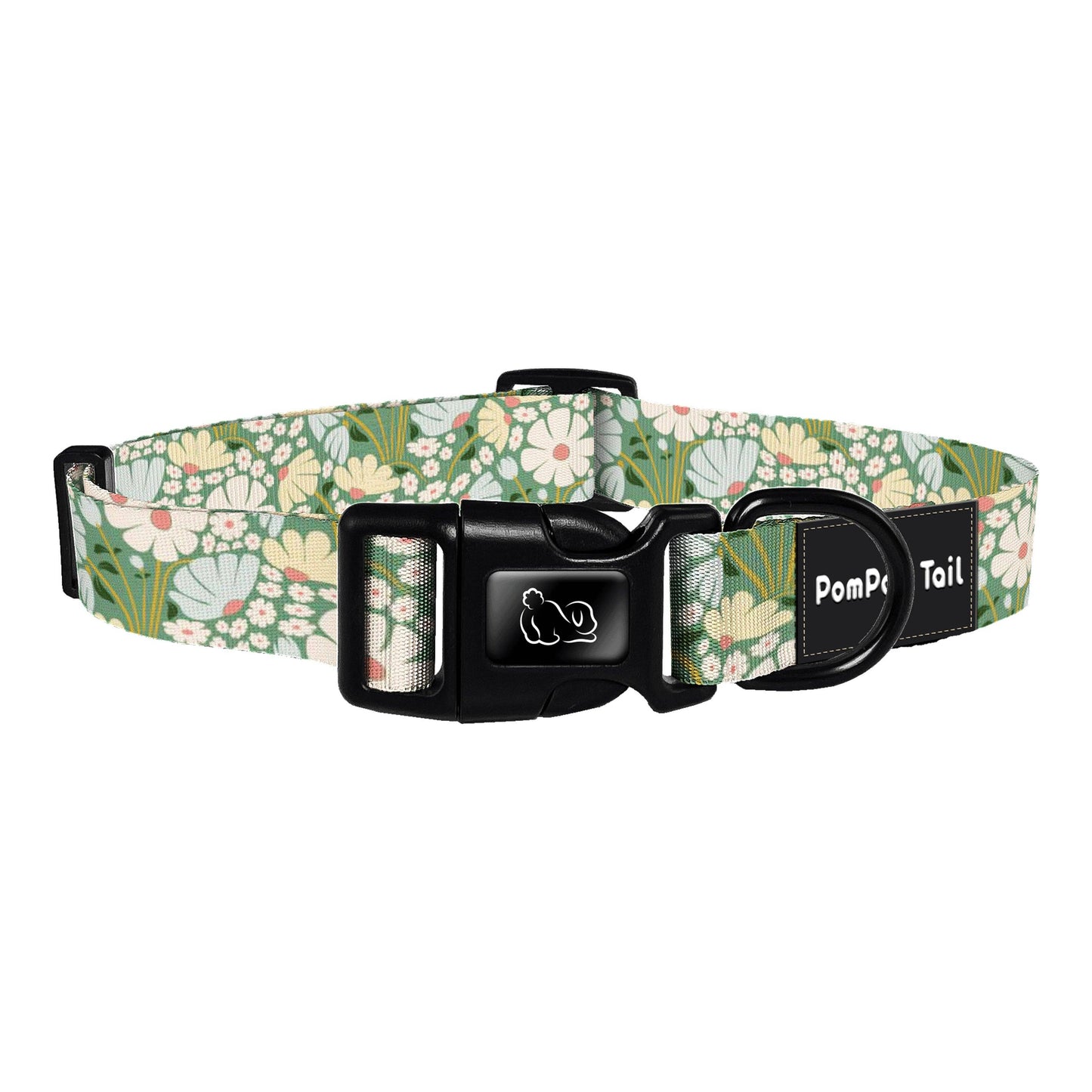 POMPOM TAIL Wild Daisy Design Dog Collar