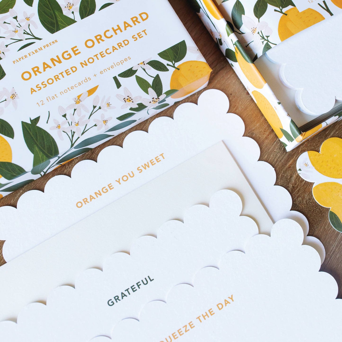 Orange Orchard Assorted Notecard Set