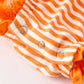 Halloween Striped Baby Girls Romper with Cat Smocking Embroidery –  Perfect for Fall