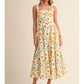 Flower Print Midi Dress