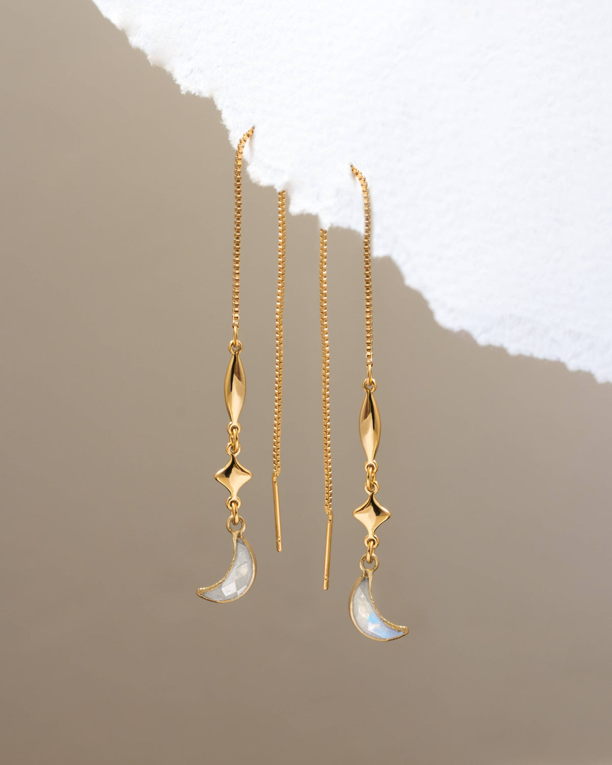 Dolce Luna Threader Earring - Moonstone