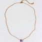 Prism Gems Birthstone Necklace - February