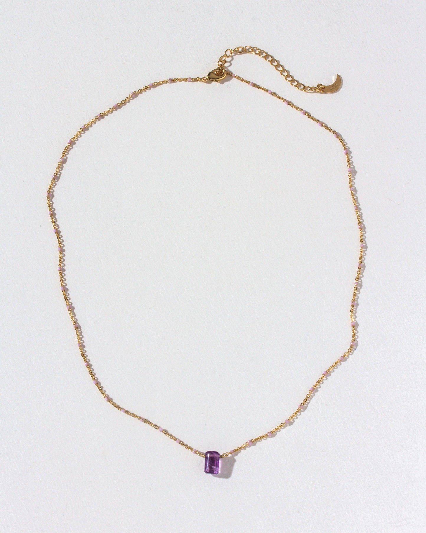 Prism Gems Birthstone Necklace - February