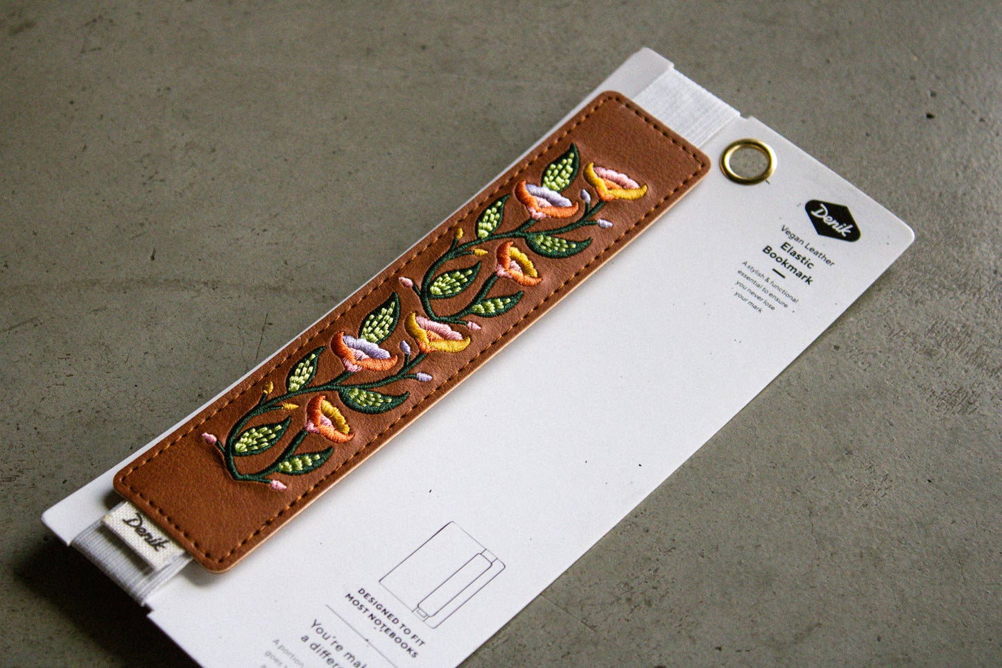 Molina Vine Embroidered Elastic Bookmark