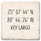 Custom City State Coordinates Coaster