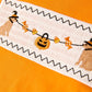 Fall Halloween Orange Embroidery Smocking Boys Set