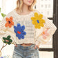 FLORAL PATCH SWEATER